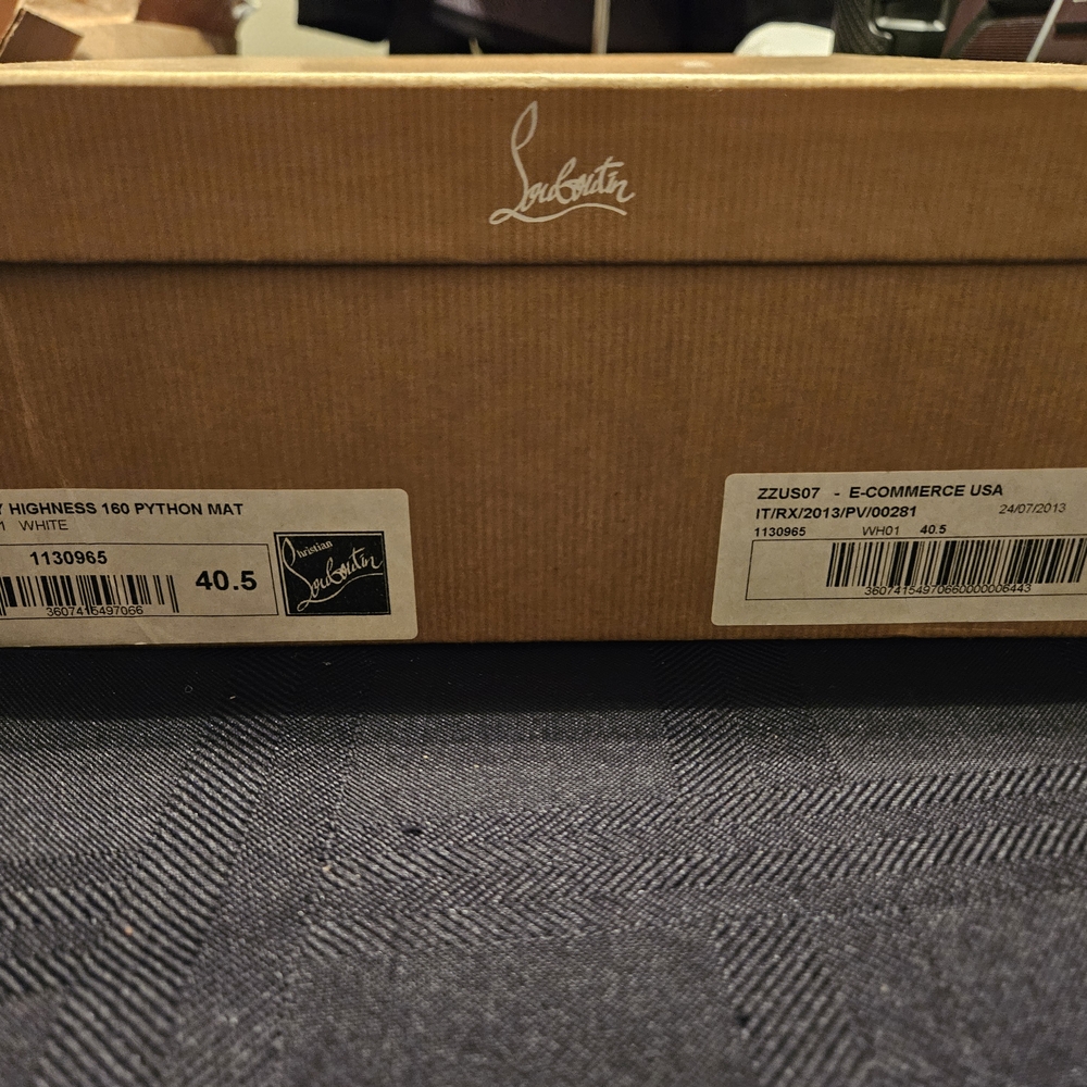 Authentic Lady Highness 160 Python Mat Elegant Wh… - image 2